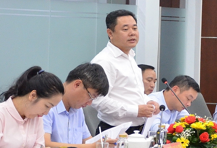 Phó Chủ tịch Ủy ban Quản lý vốn Nhà nước tại doanh nghiệp Nguyễn Ngọc Cảnh phát biêu tại buổi làm việc 2231-hinh-anh-01jpg