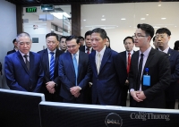 Bộ trưởng Trần Tuấn Anh chúc tết Trung tâm Điều độ hệ thống điện quốc gia và trạm 110 kV Thống Nhất
