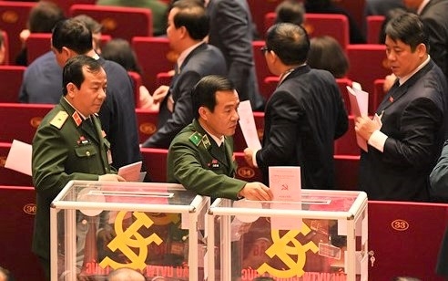 Đại hội XIII bỏ phiếu bầu Ban chấp hành Trung ương khóa XIII Đại hội XIII bỏ phiếu bầu Ban chấp hành Trung ương khóa XIII