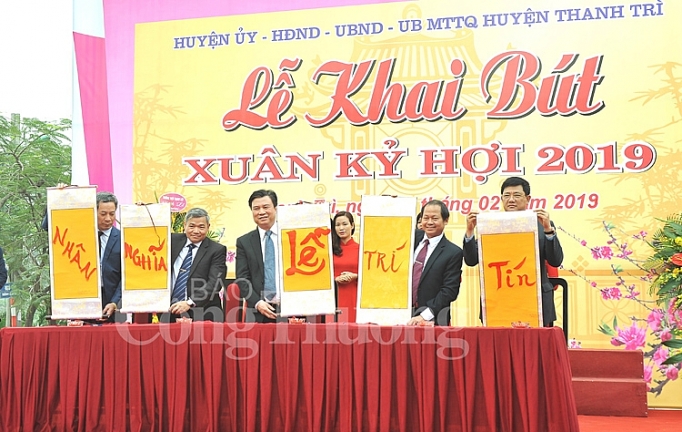 Hà Nội tổ chức Lễ khai bút đầu Xuân Kỷ Hợi 2019 ha noi to chuc le khai but dau xuan ky hoi 2019