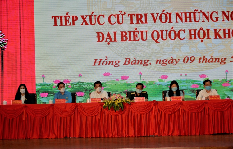 Bộ trưởng Nguyễn Hồng Diên tiếp xúc cử tri tại Hải Phòng Bộ trưởng Nguyễn Hồng Diên tiếp xúc cử tri tại Hải Phòng