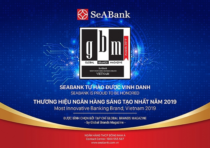 SeABank nhận giải “Thương hiệu ngân hàng sáng tạo nhất năm 2019” seabank nha n gia i thuong hie u ngan ha ng sa ng ta o nha t nam 2019