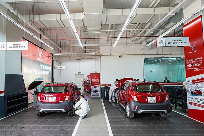 vinfast khai truong 18 xuong dich vu tren toan quoc