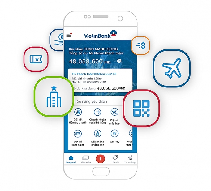 an tuong khac biet cua vietinbank ipay tren dien thoai di dong
