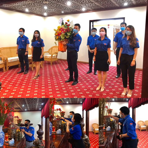 tuoi tre vietsovpetro to chuc dang huong tuong niem chu tich ho chi minh nhan ngay thanh lap doan 263