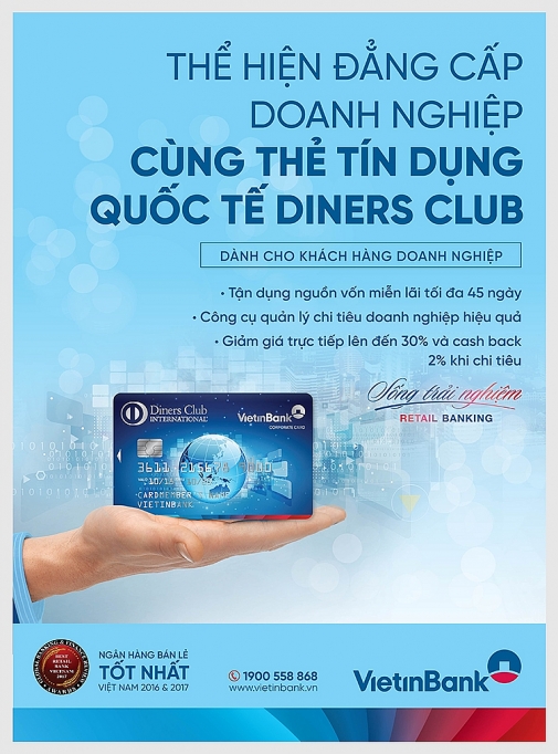 ngap tran uu dai cho khach hang doanh nghiep tu the tin dung quoc te vietinbank diners club