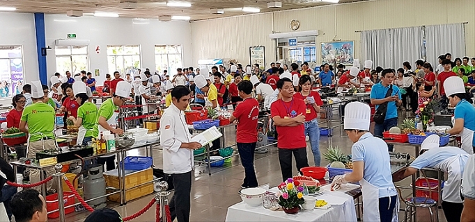 cong doan khatoco hoi thi nau an lon nhat khanh hoa