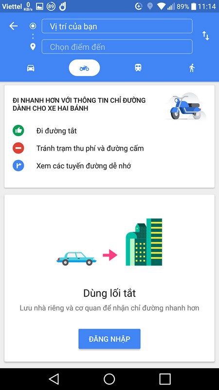 google maps bo sung tinh nang dan duong cho nguoi di xe may tai viet nam