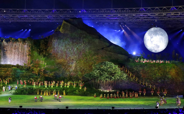 Lễ khai mạc kỳ vĩ của ASIAD le khai mac ky vi cua asiad