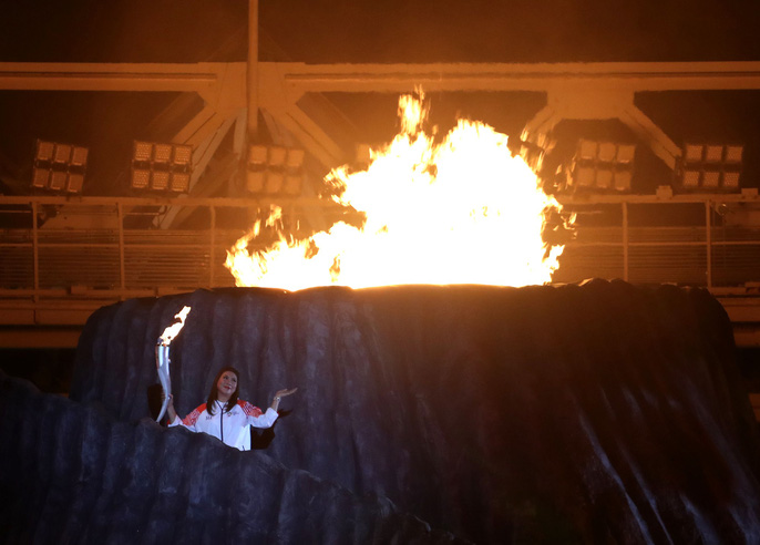 Lễ khai mạc kỳ vĩ của ASIAD le khai mac ky vi cua asiad