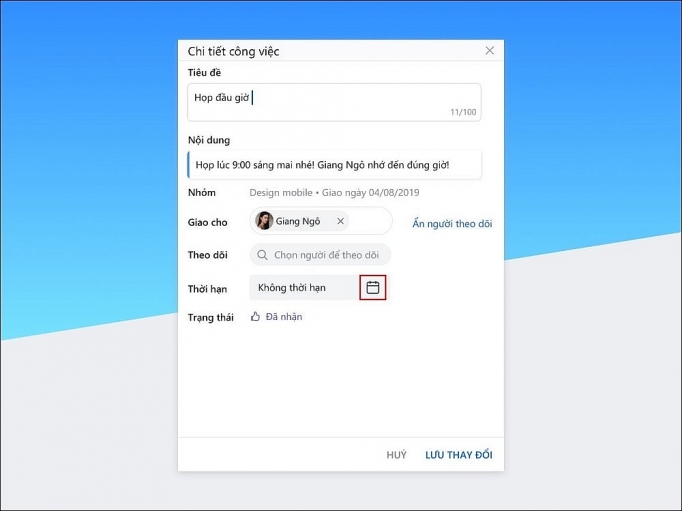Zalo ra mắt tính năng làm việc nhóm, Zalo To-Do zalo ra mat tinh nang lam viec nhom zalo to do
