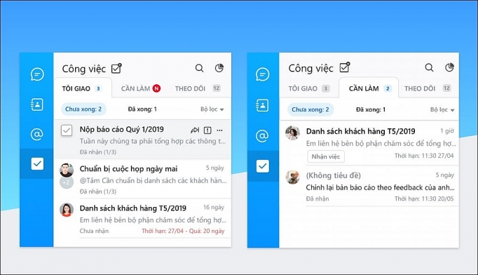 Zalo ra mắt tính năng làm việc nhóm, Zalo To-Do zalo ra mat tinh nang lam viec nhom zalo to do