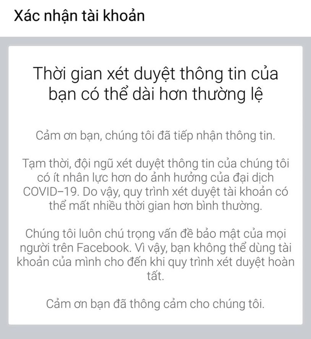 Nhiều người dùng Facebook tại Việt Nam bị khóa tài khoản không rõ lý do - 2 Nhiều người dùng Facebook tại Việt Nam bị khóa tài khoản không rõ lý do - 2