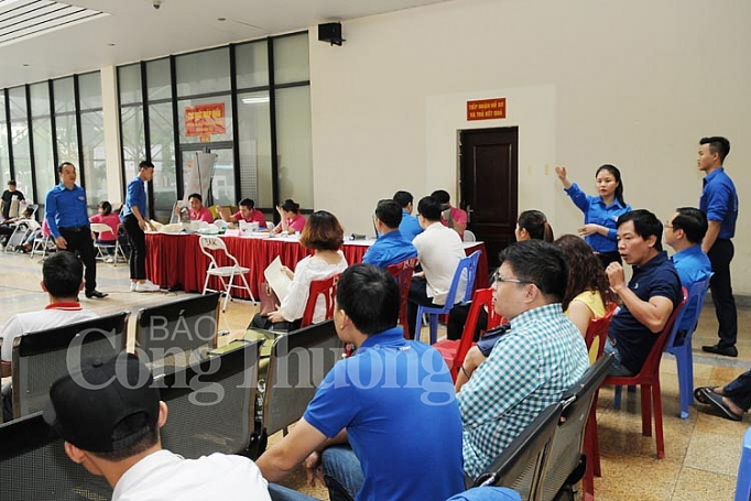 ngay hoi hien mau tinh nguyen bo cong thuong nam 2018