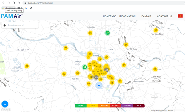 chi so o nhiem khong khi giam the nao sau con mua vang o ha noi