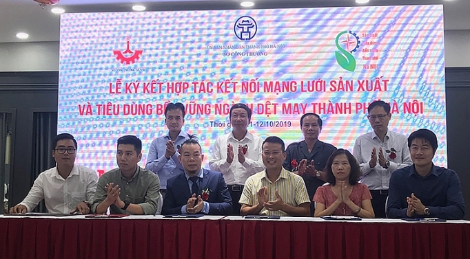 ha noi to chuc ket noi mang luoi san xuat va tieu dung ben vung trong linh vuc det may