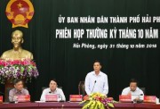 UBND TP. Hải Phòng họp thường kỳ tháng 10/2016