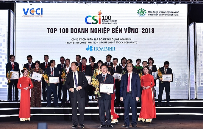 Hòa Bình nhận Giải thưởng doanh nghiệp bền vững năm 2018 hoa binh nhan giai thuong doanh nghiep ben vung nam 2018