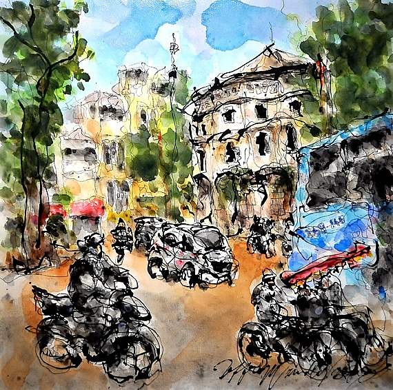 Triển lãm mỹ thuật kỷ niệm 45 năm quan hệ ngoại giao Việt Nam - Singapore trien lam my thuat ky niem 45 nam quan he ngoai giao viet nam singapore