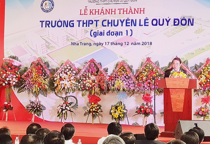 Khánh Hòa: Khánh thành trường PTTH Chuyên Lê Quý Đôn do Khatoco tài trợ khanh hoa khanh thanh truong ptth chuyen le quy don do khatoco tai tro