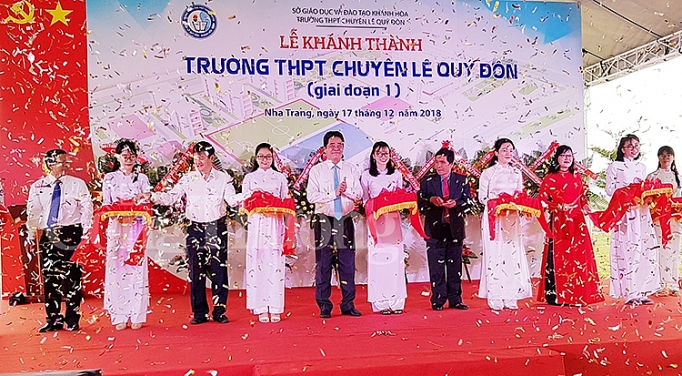 Khánh Hòa: Khánh thành trường PTTH Chuyên Lê Quý Đôn do Khatoco tài trợ khanh hoa khanh thanh truong ptth chuyen le quy don do khatoco tai tro