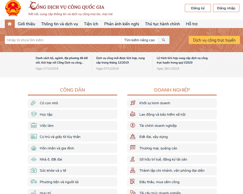 hon 7 nghin tai khoan dang ky tren cong dich vu cong quoc gia