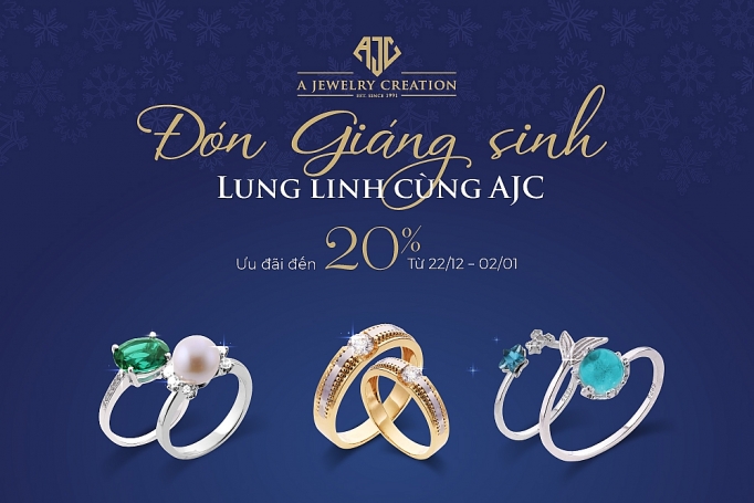 lung linh toa sang cung trang suc ajc nhan ngay uu dai mua le hoi