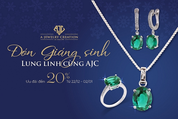 lung linh toa sang cung trang suc ajc nhan ngay uu dai mua le hoi