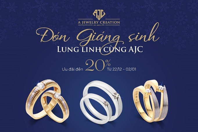 lung linh toa sang cung trang suc ajc nhan ngay uu dai mua le hoi
