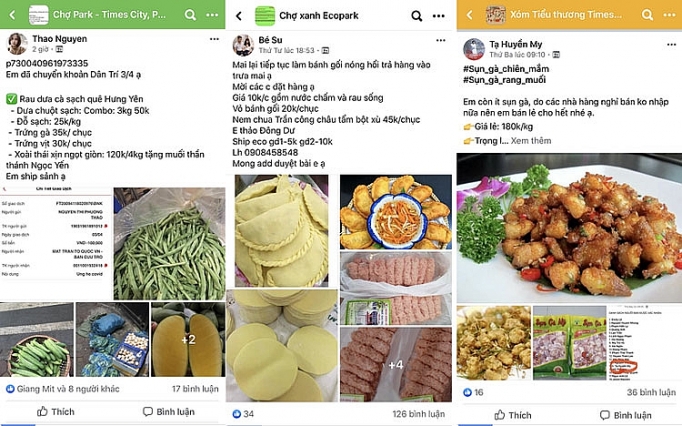 cho online o chung cu nhon nhip trong mua dich covid 19