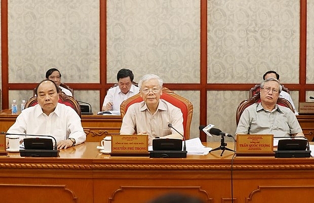 tong bi thu nhan manh cong tac chuan bi van kien trinh dai hoi xiii