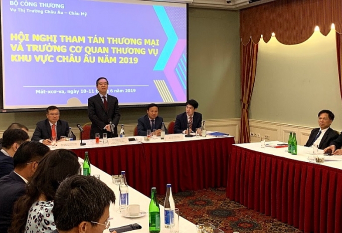 Hội nghị các Tham tán thương mại, Trưởng cơ quan Thương vụ tại khu vực châu Âu hoi nghi cac tham tan thuong mai truong co quan thuong vu tai khu vuc chau au