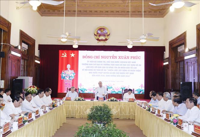 Chủ tịch nước: Xây dựng tòa án phát triển tiên tiến, hiện đại, vì nhân dân phục vụ - Ảnh 2. Chủ tịch nước: Xây dựng tòa án phát triển tiên tiến, hiện đại, vì nhân dân phục vụ - Ảnh 2.