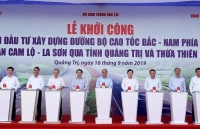 Thủ tướng Nguyễn Xuân Phúc phát lệnh khởi công dự án cao tốc Cam Lộ - La Sơn