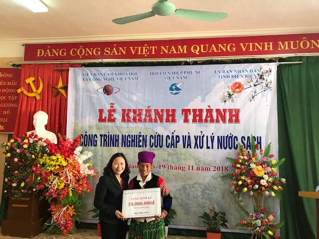 Khánh thành và bàn giao công trình nước tại Trường THPT Mùn Chung - Điện Biên khanh thanh va ban giao cong trinh nuoc tai truong thpt mun chung dien bien