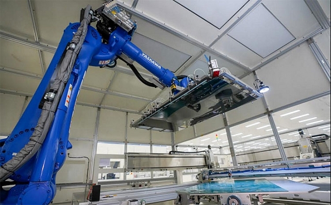 Dây chuyền sản xuất TV Vsmart hiện đại cỡ nào? day chuyen san xuat tv vsmart hien dai co nao