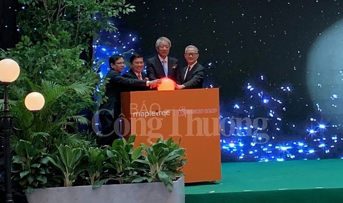 lien doanh viet nam singapore ra mat toa thap doi van phong hang a v plaza