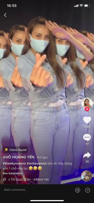 tiktok phat dong chien dich cam on nhung nguoi hung chong dich covid 19
