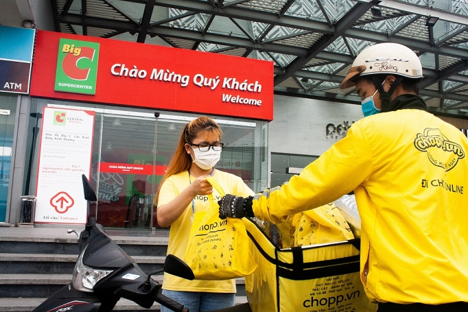 big c ra mat tinh nang di cho online tren ung dung chopp