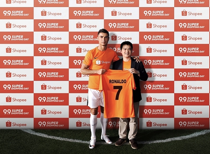 cristiano ronaldo lam dai su thuong hieu moi cua shopee