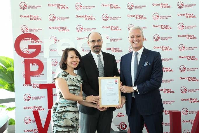 AIA Việt Nam được vinh danh là doanh nghiệp có “Môi trường làm việc lý tưởng” aia viet nam duoc vinh danh la doanh nghiep co moi truong lam viec ly tuong