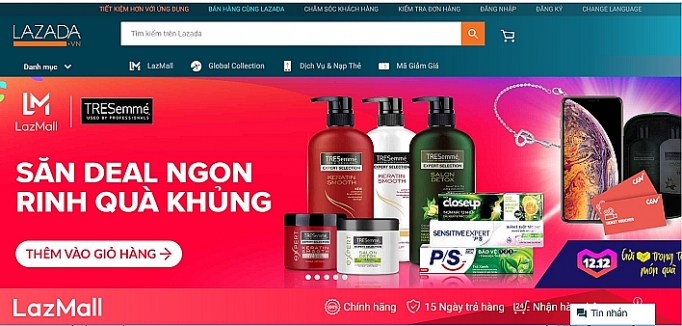 lazada va miniso hop tac dua san pham len gian hang chinh hang lazmall