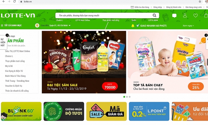 sap nhap cac mang kinh doanh lotte viet nam dong cua website lottevn