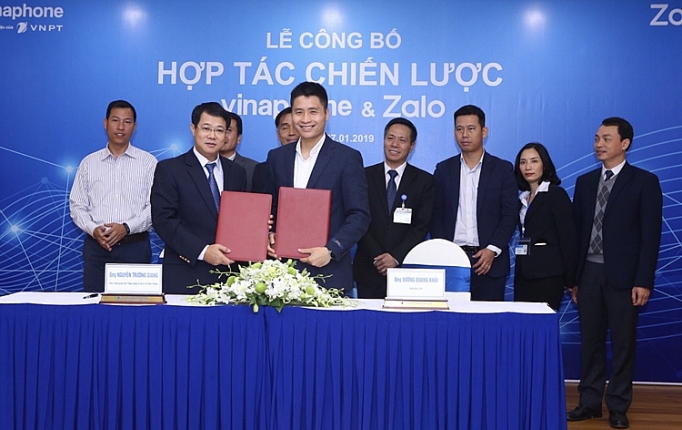 vinaphone va zalo hop tac chien luoc gia tang tien ich cho khach hang