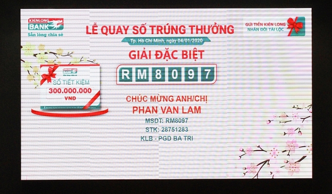 kienlongbank chuc mung cac khach hang gui tiet kiem trung 313 giai thuong
