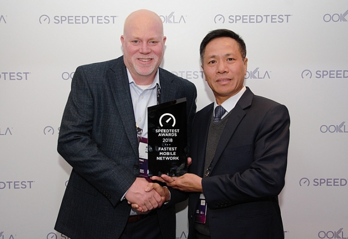 vinaphone nhan giai thuong speedtest ve toc do 3g4g so mot viet nam