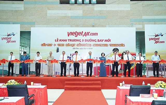 5 đường bay mới đi, đến từ Cần Thơ được Vietjet đưa vào khai thác 5 duong bay moi di den tu can tho duoc vietjet dua vao khai thac