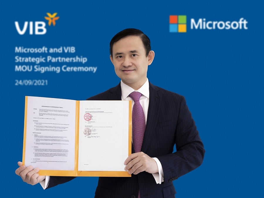 VIB hợp tác Microsoft thúc đẩy chuyển đổi số gia tăng trải nghiệm cho khách hàng