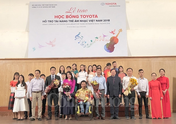toyota trao 85 suat hoc bong cho tai nang tre am nhac viet nam 2018