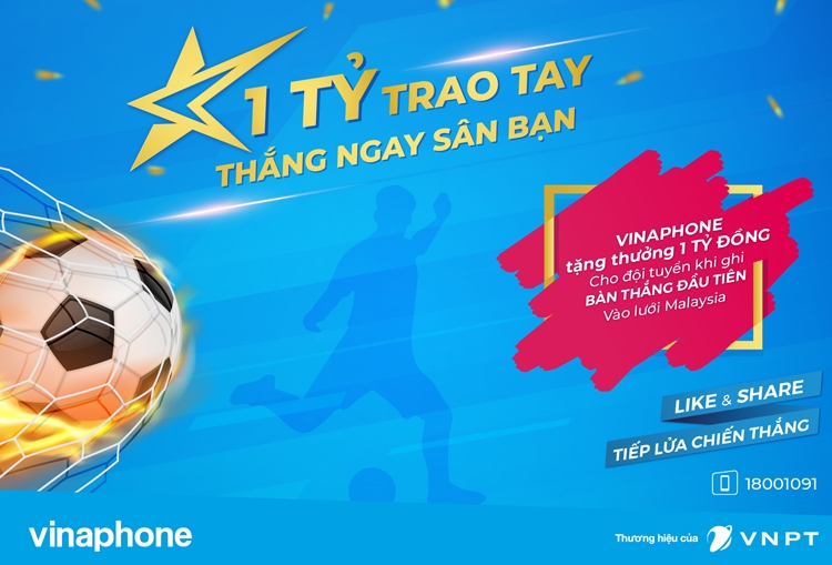 vinaphone tang 1 ty dong neu tuyen viet nam ghi ban thang dau tien tai chung ket aff cup